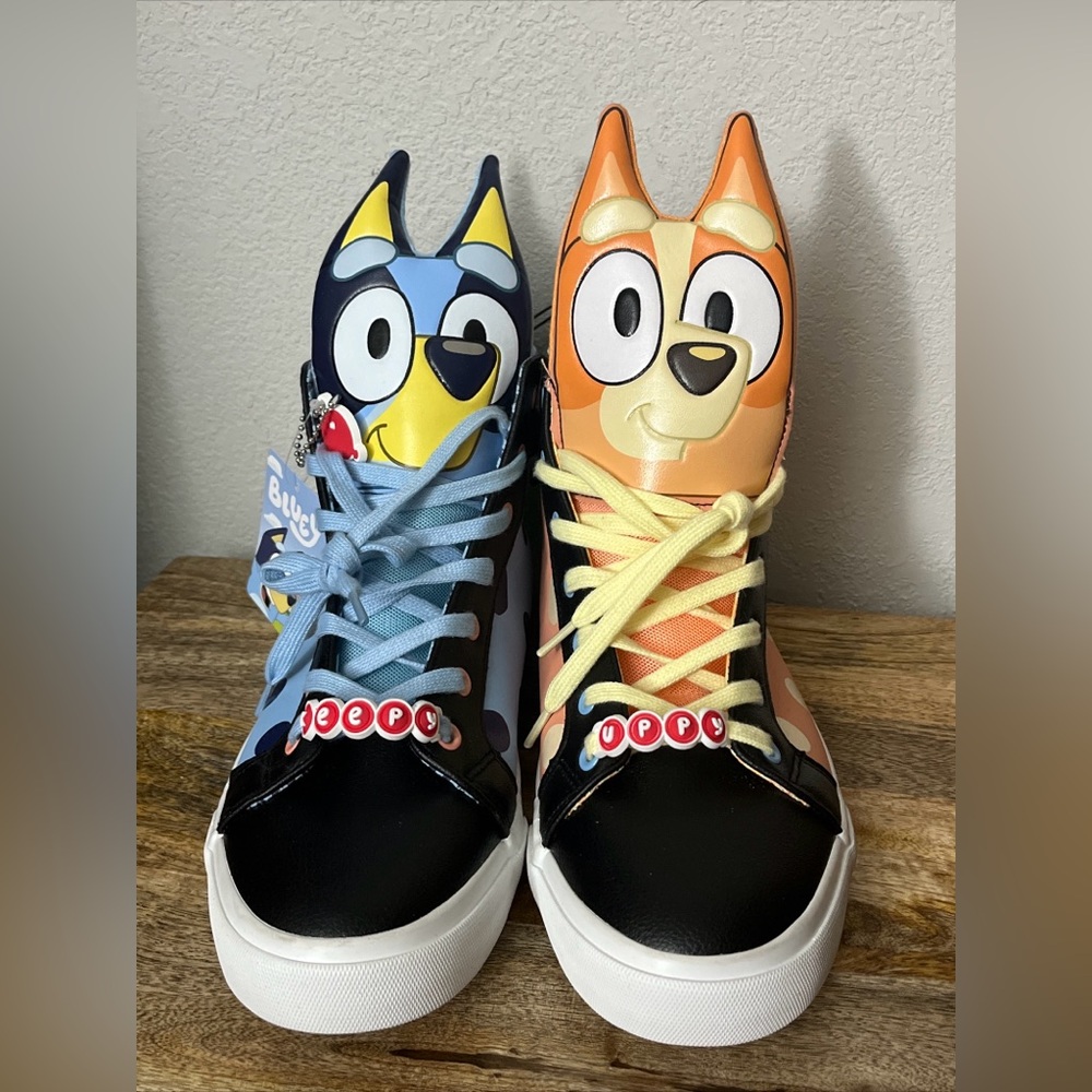 Bluey & Bingo Ground Up Keepy Uppy Men’s Size 11 High Tops Shoes Hot Topic NEW